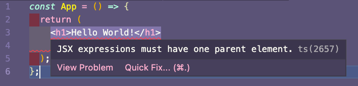 React JSX Error